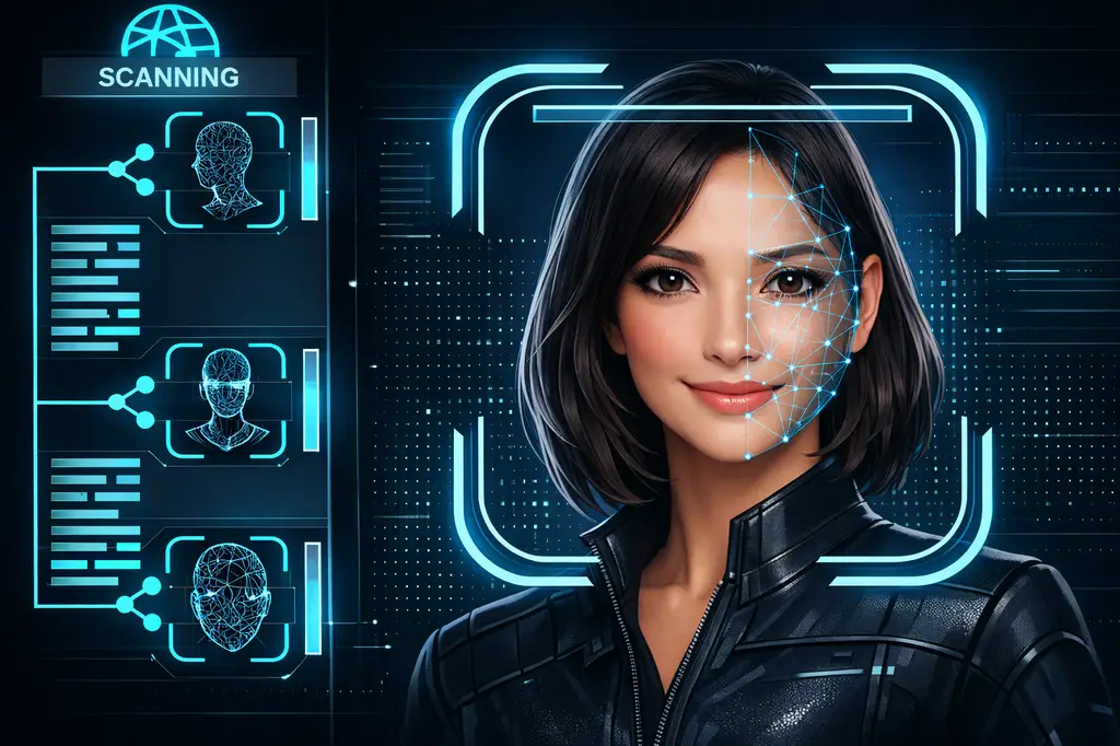 Illustration Technology Biometric Indonesia