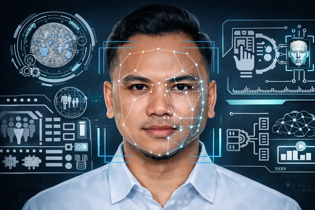 Illustration Technology Biometric Indonesia